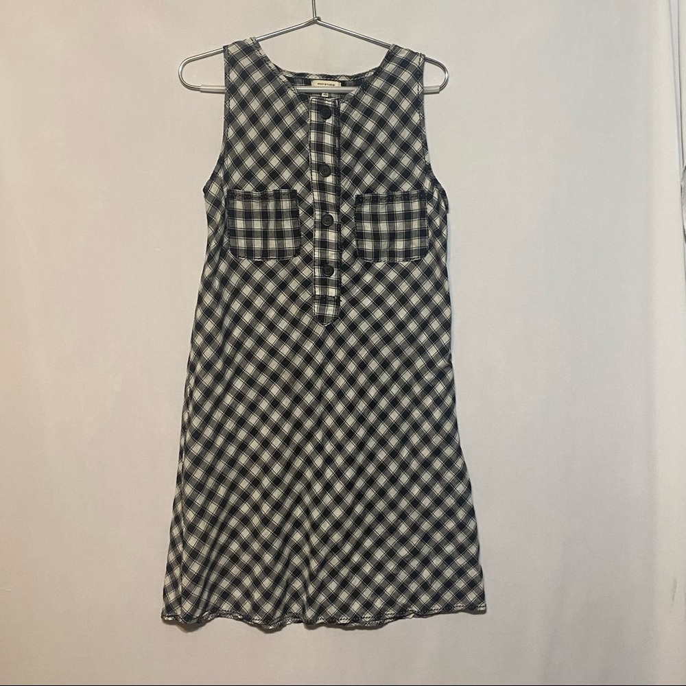 Max Studio, size M, black plaid dress